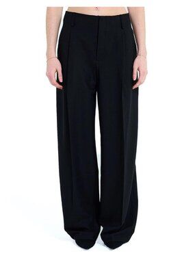 SOLENE Women's Charlotte Waistless Trouser Size L In Black